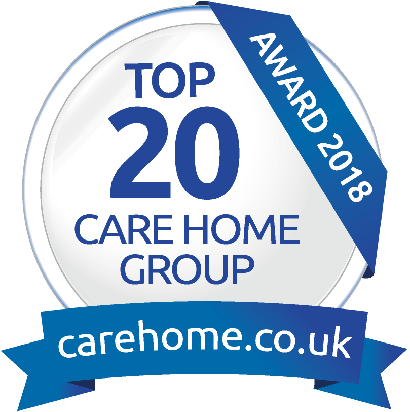Top 20 Care Home Group Award Winner 2018